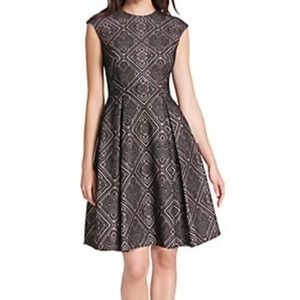 Vince Camuto cap sleeve fit and flare dress